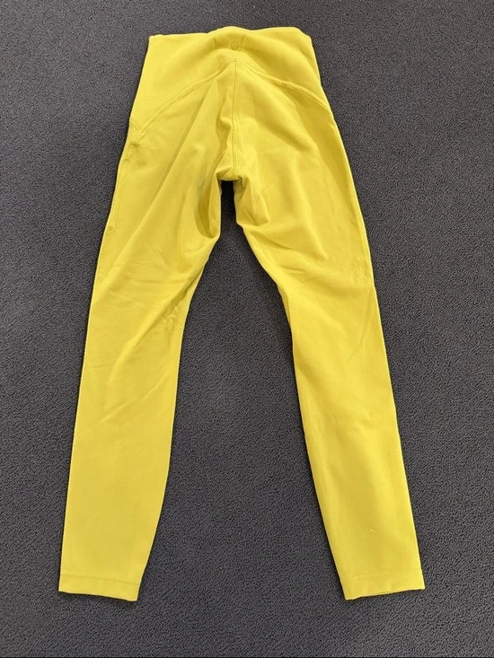 High-Waisted Yellow Leggings - Picture 2 of 5